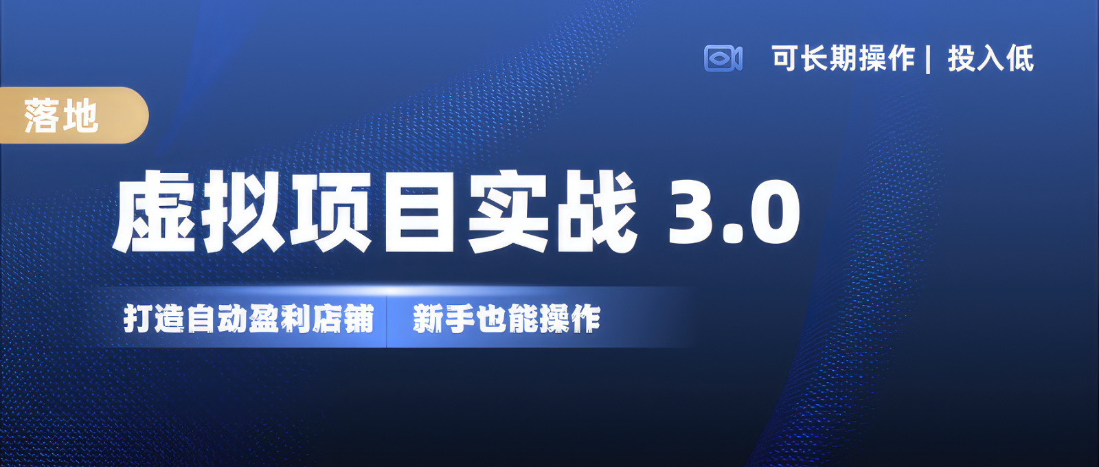 虚拟项目实操落地 3.0,新手轻松上手，单品月入1W+-试验田