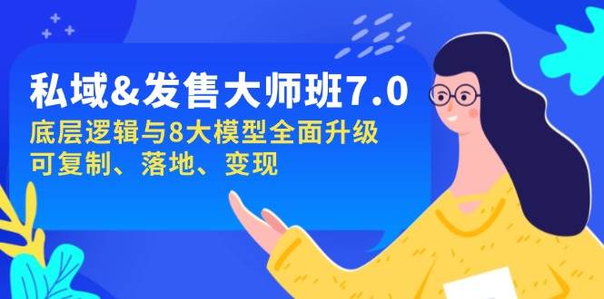 公域&开售-大师班第7期，底层思维与8大模型全新升级 复制推广 落地式 转现-中创网_分享创业资讯_网络项目资源-试验田