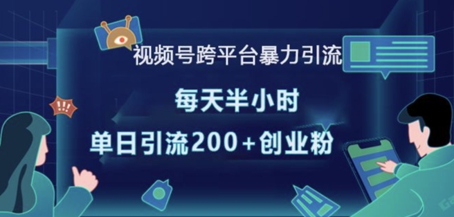 视频号跨平台暴力引流，每天半小时，单日引流200+精准创业粉-试验田