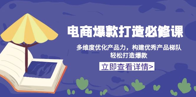 （13689期）电商爆款打造必修课：多维度优化产品力，构建优秀产品梯队，轻松打造爆款-试验田