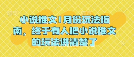 小说推文1月份玩法指南，终于有人把小说推文的玩法讲清楚了!-试验田