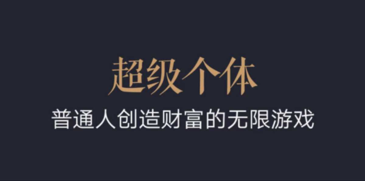 超级个体：2024-2025翻盘指南，普通人创造财富的无限游戏-试验田