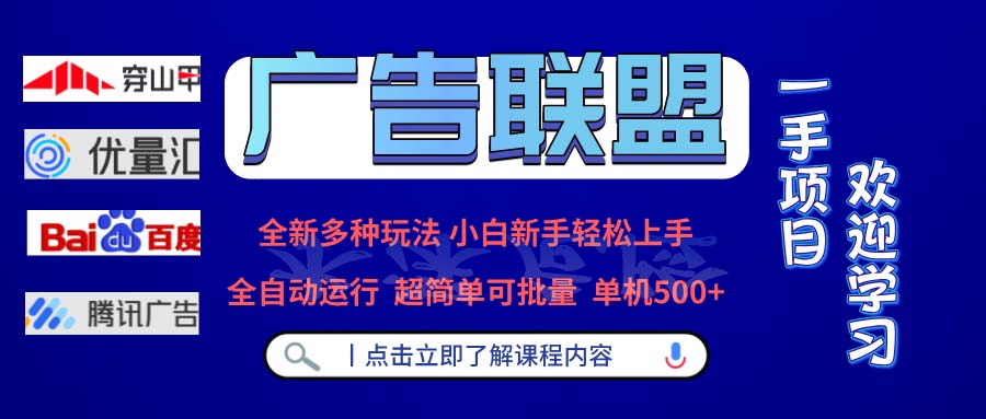 （13258期）广告联盟 全新多种玩法 单机500+  全自动运行  可批量运行-试验田