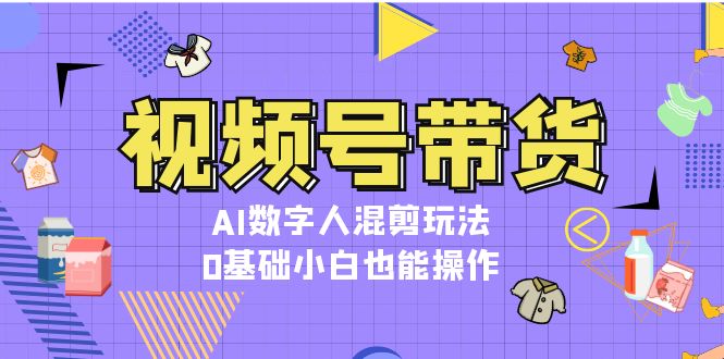 （13359期）视频号带货，AI数字人混剪玩法，0基础小白也能操作-试验田