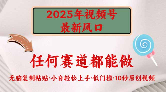 （14453期）2025年微信视频号新蓝海，门槛较低只需没脑子实行-中创网_分享创业资讯_网络项目资源-试验田