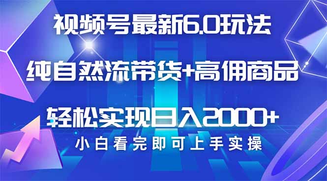 （14454期）视频号带货全新6.0游戏玩法，著作制作简单，当日养号，拷贝，轻轻松松引流矩阵…-中创网_分享创业资讯_网络项目资源-试验田